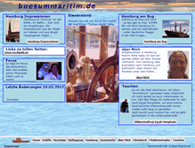 Tablet Screenshot of buesummaritim.de